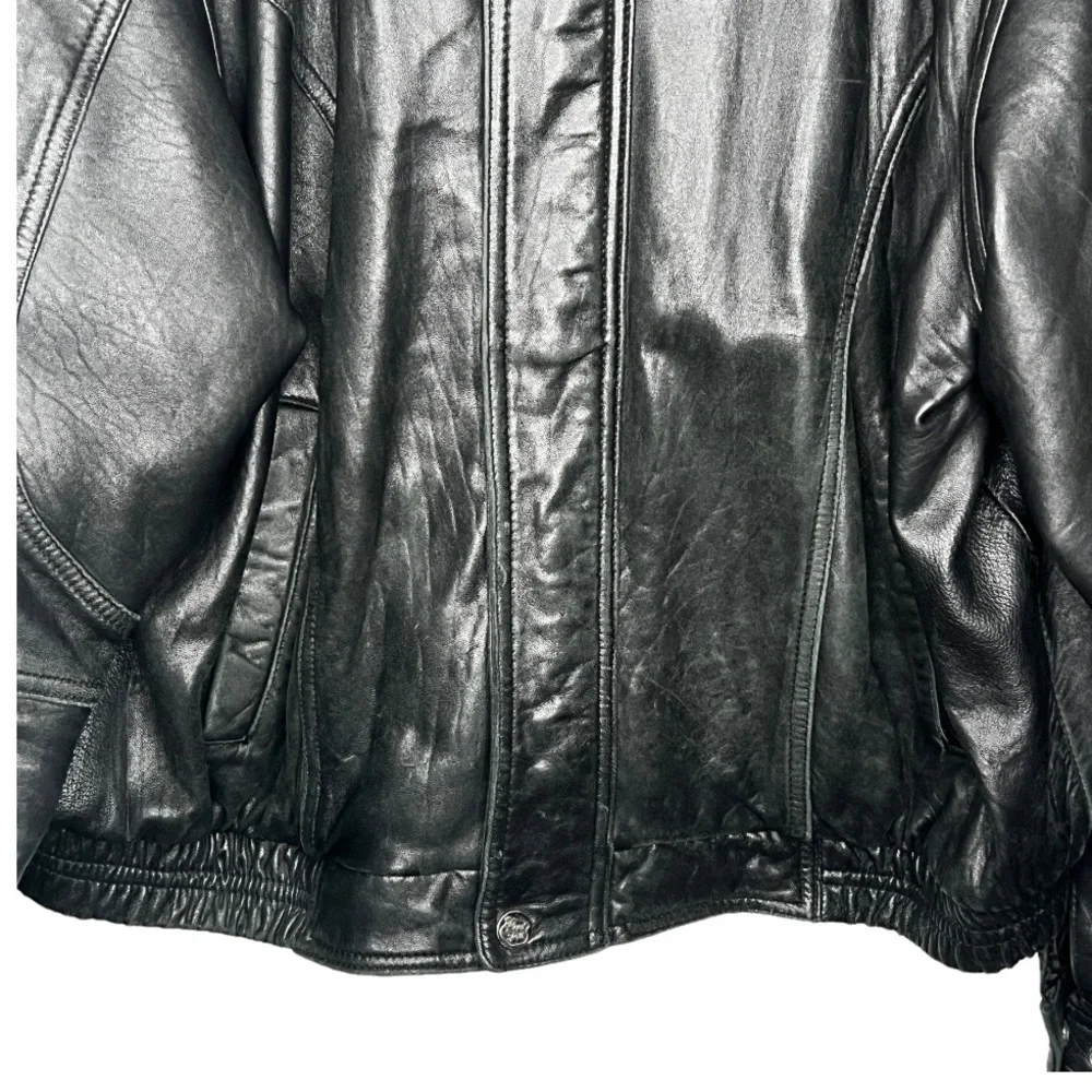 Vintage Reed Leather Sportswear‎ Black Jacket